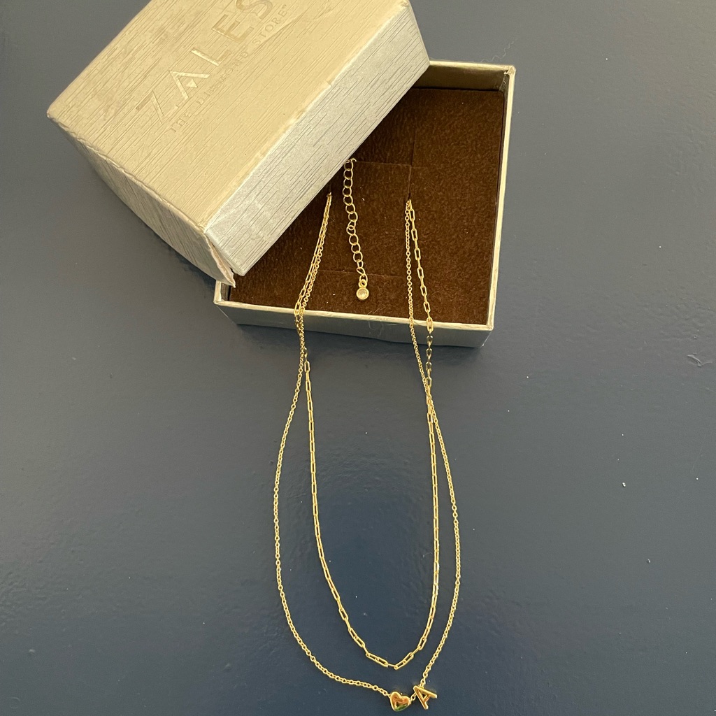 Gold Necklace By Zales 20$